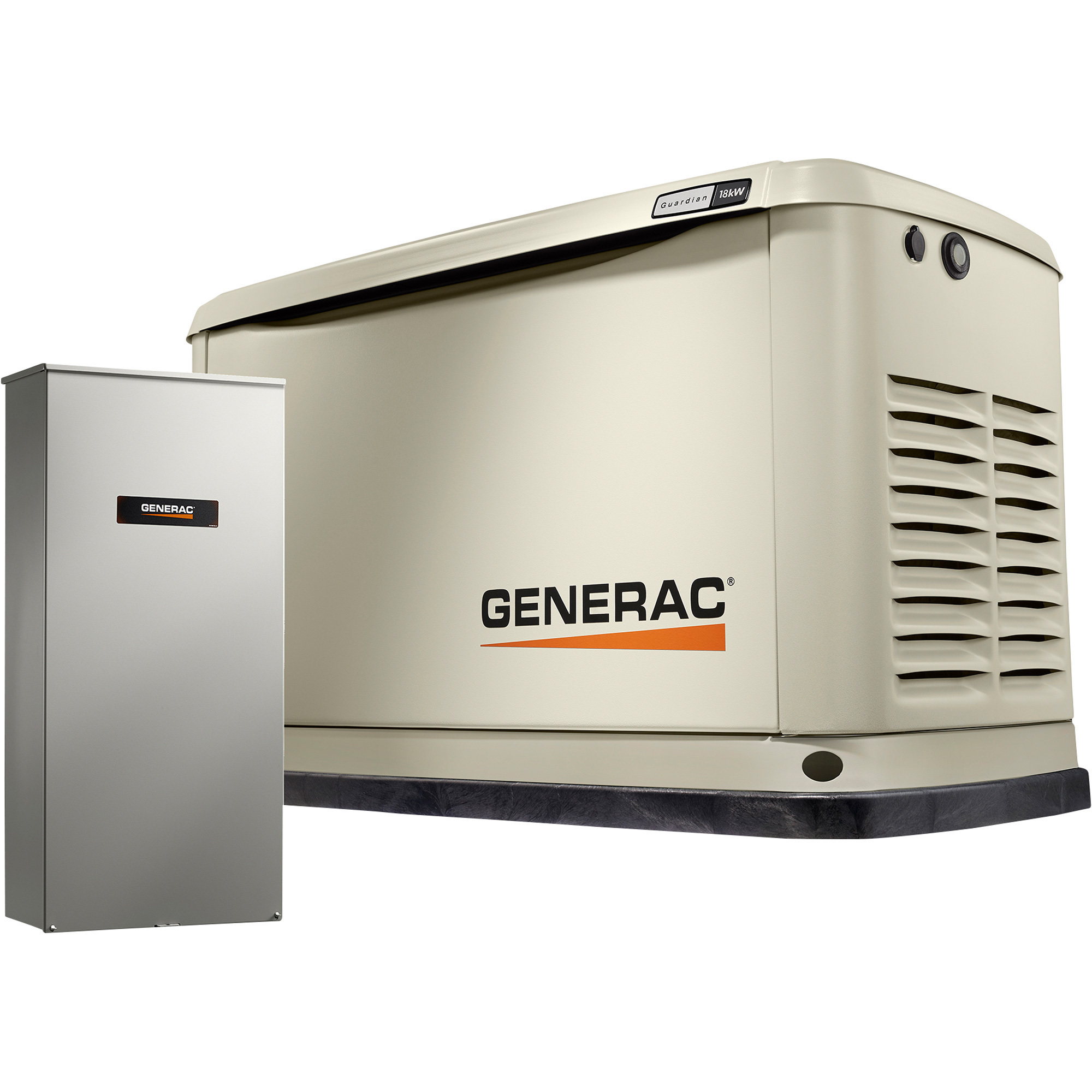 Generac Guardian Series Air-Cooled Home Standby Generator, 18kW (LP)/17kW (NG), 200 Amp Transfer Switch, Model# 7228